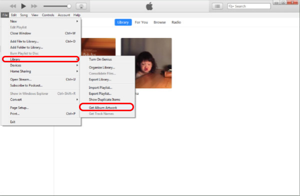 iTunes para obter arte do álbum