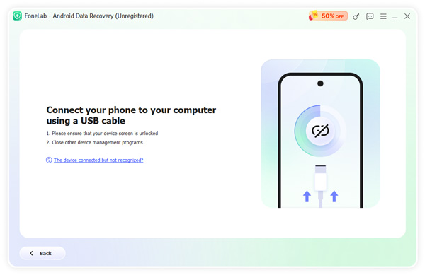 Conexão de recuperação de dados do Android