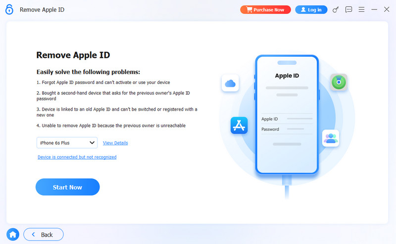 Conecte o dispositivo para remover