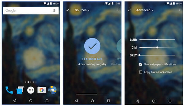 Aplicativo Zedge Wallpapers - Muzei Live Wallpaper