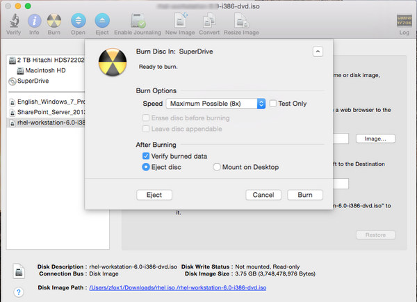 Grave ISO em DVD no Mac