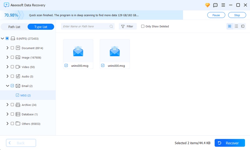 Localize o e-mail perdido e recupere-o