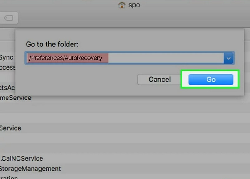 Inserir Autorecovery no Mac
