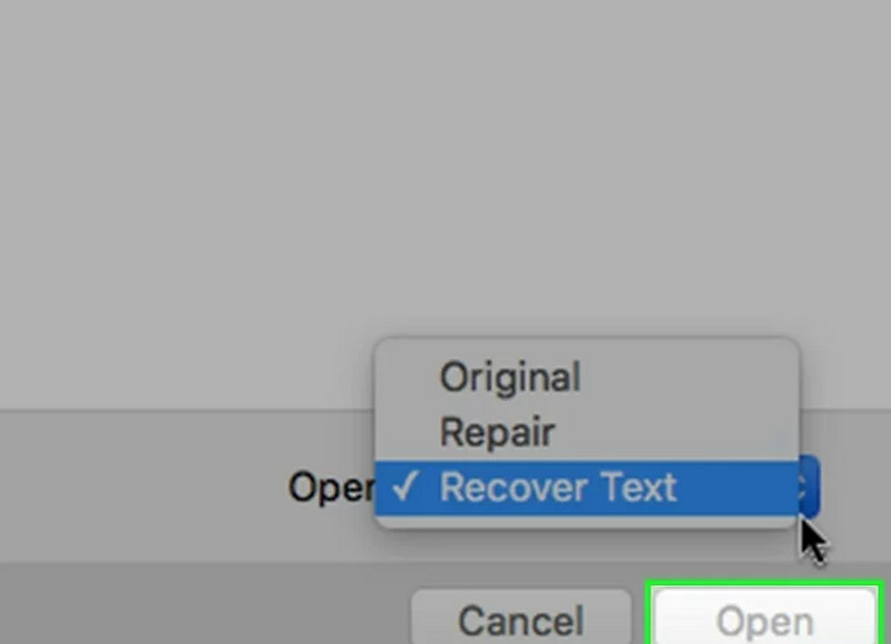 Recuperar texto no Mac