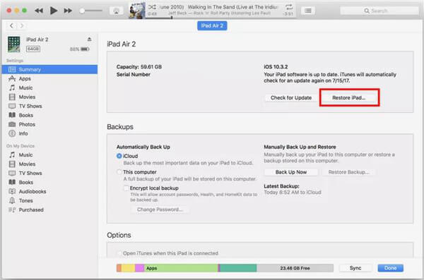 Restaurar iPhone/iPad com iTunes