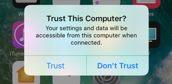 iOS Confie neste computador