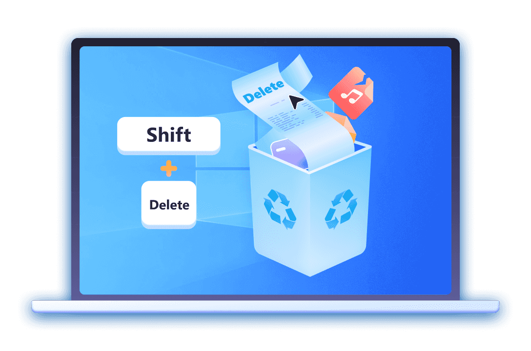 Excluído por Shift + Delete