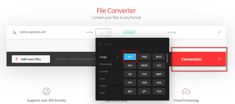 Convertio Escolha Jpg