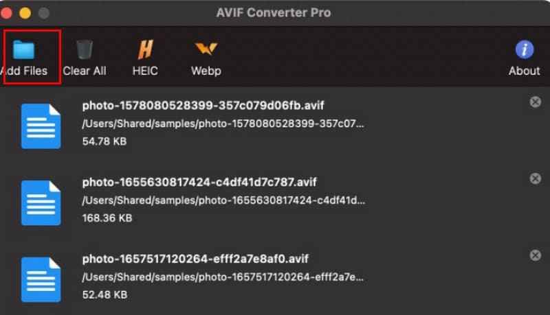 Conversor Mac Avif Adicionar