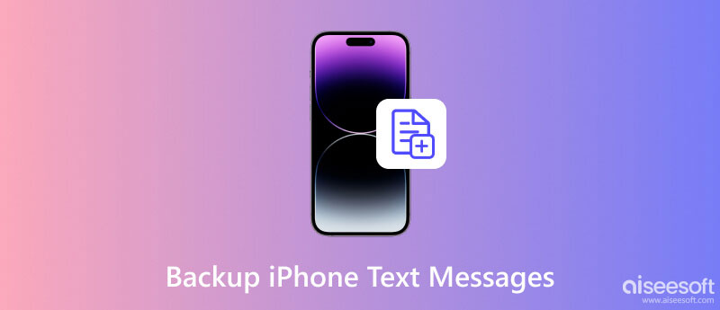 Fazer backup de mensagens de texto no iPhone