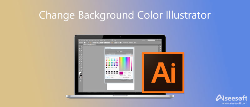 Alterar a cor do plano de fundo usando o Illustrator