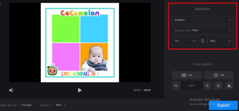 Ajustar resolução personalizada