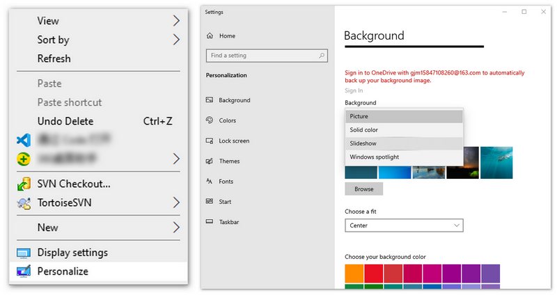 Change Wallpaper Color On Windows