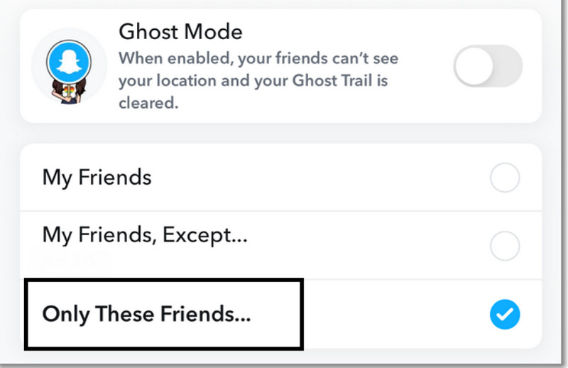 Escolha a localização falsa de amigos específicos no Snap Map
