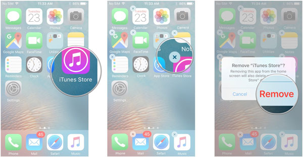 Excluir aplicativo iphone