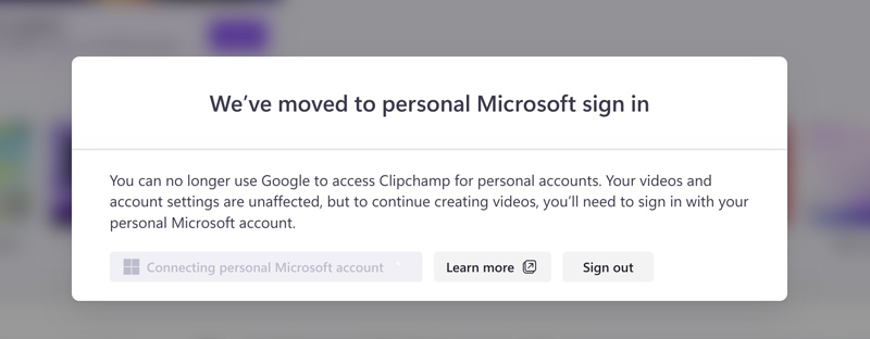 login-na-conta-clipchamp