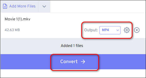 Converta em MP4