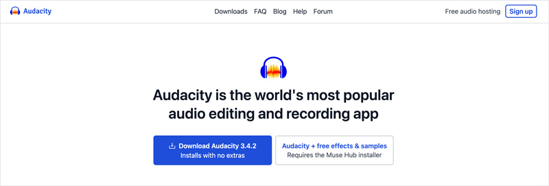 Download do Audacity