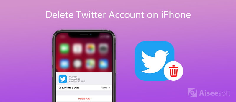 Excluir conta e dados do Twitter