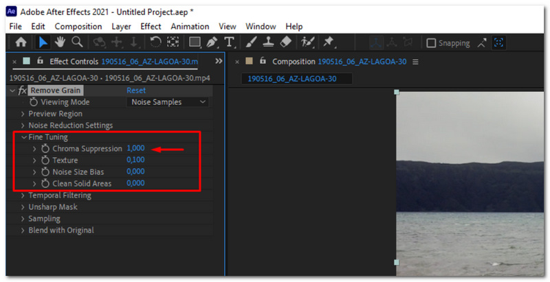 Adjust Effects Control