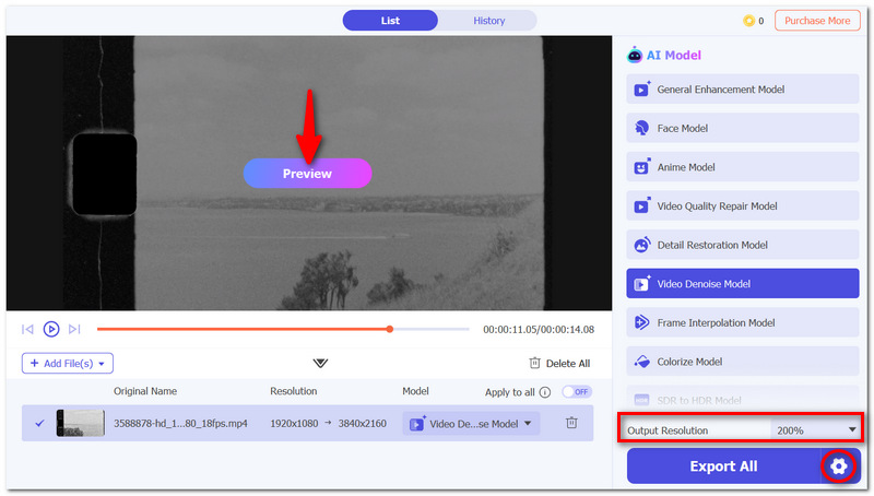 Preview And Adjust Settings