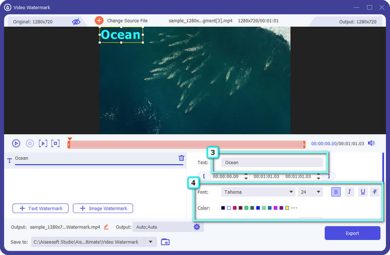 Adicionar texto e editar