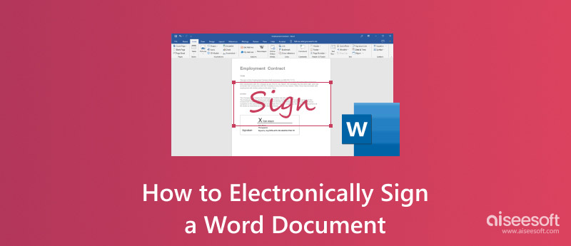 Assine eletronicamente um documento do Word