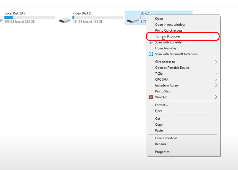 Ativar o Bitlocker