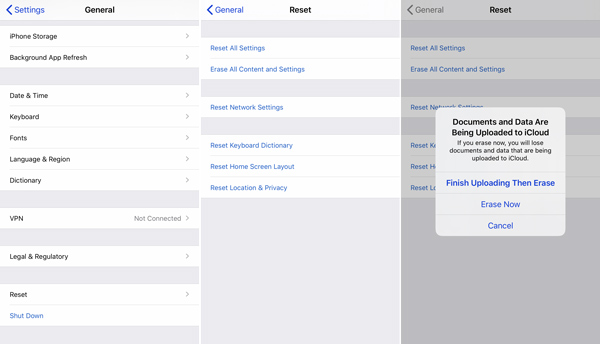 Redefinir todo o conteúdo e ajustes no iPhone