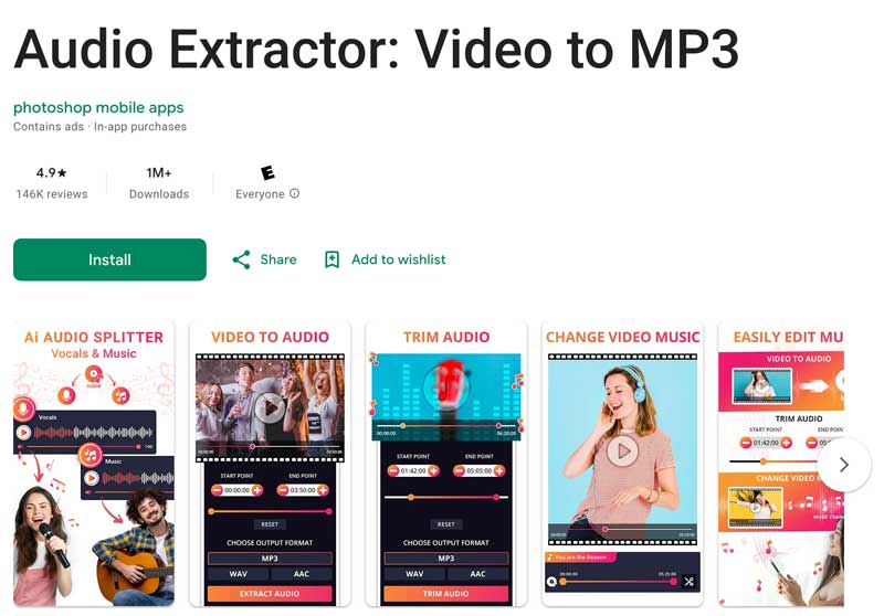 Audio Extractor Video To Mp3 Android App
