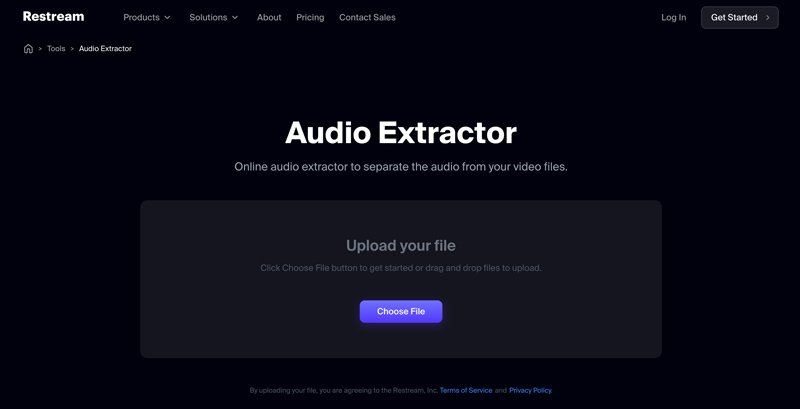 Restream Audio Extractor Online