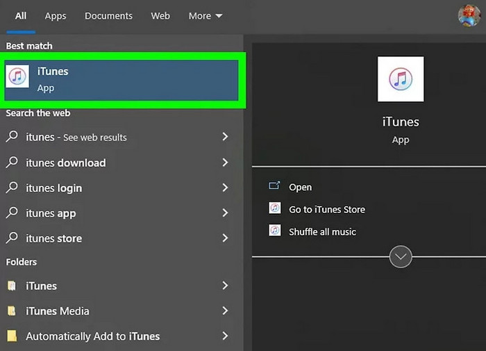 Abra o iTunes