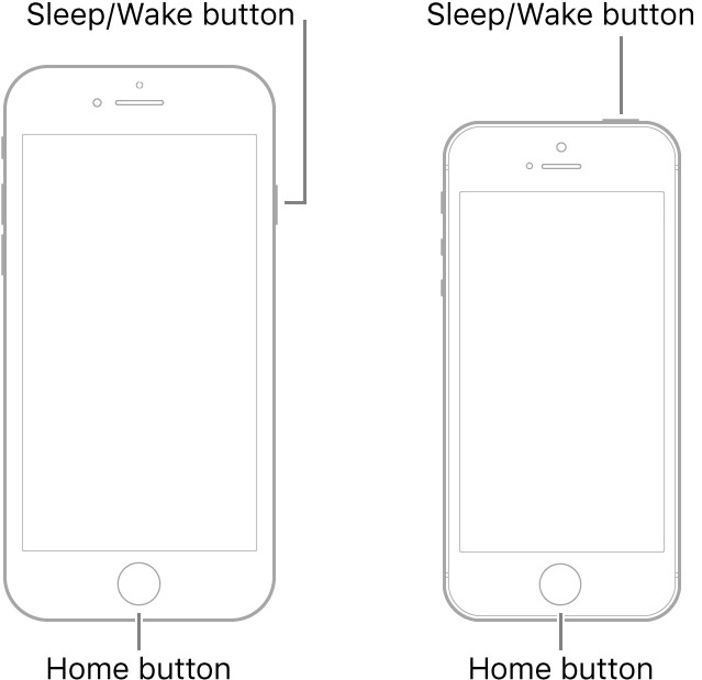 Desligue o iPhone6 e anteriores