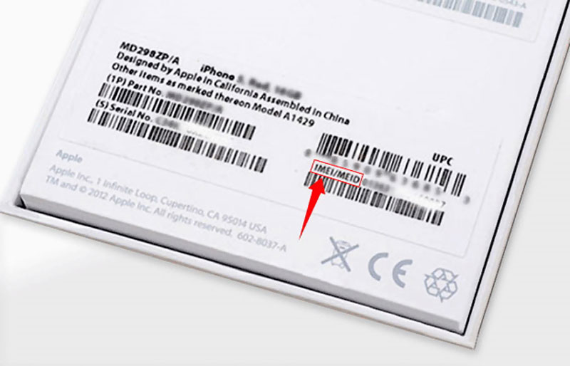 Obter número IMEI no iPhone Ipad Box