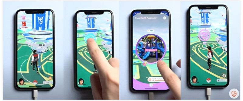 Gire Poképaradas e Ginásios