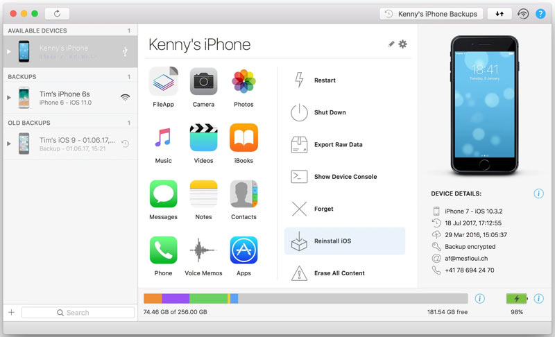 Imazing Connect iPhone Reinstalar iOS