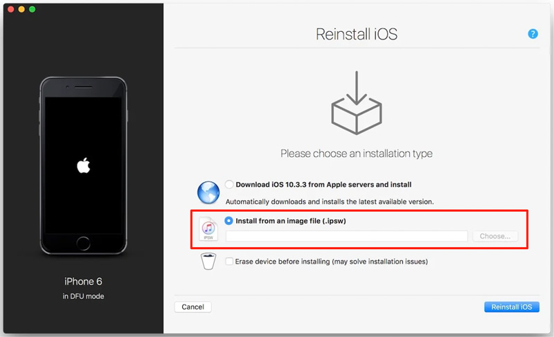 Incrível! Instale o arquivo IPSW no iPhone sem o iTunes.