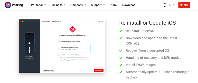 Reinstalação incrível do iOS