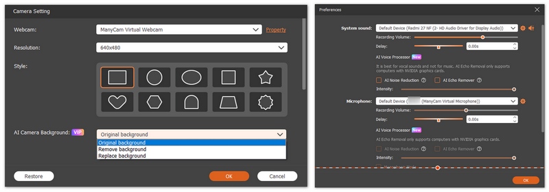 Aprimoramento de áudio e fundo com IA na criação de vídeos tutoriais