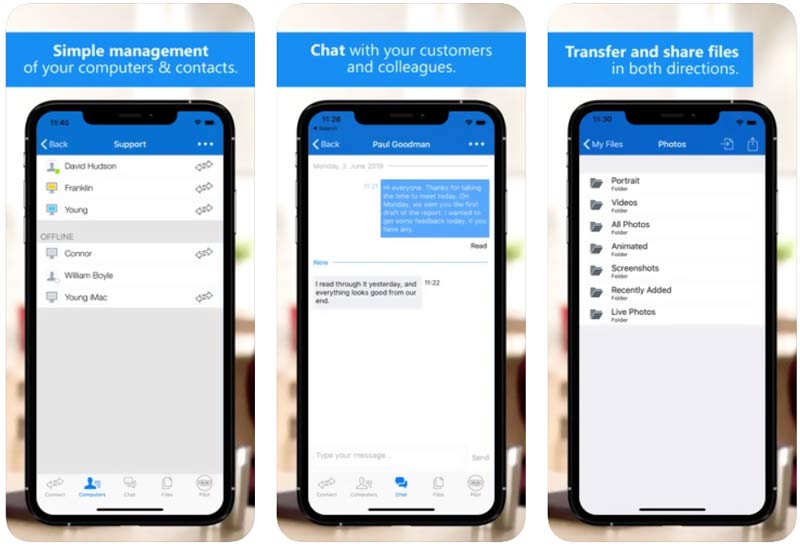 Espelhar iPhone para iPad TeamViewer