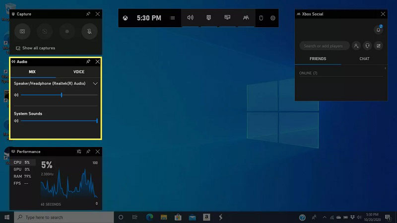 Audio Game Bar