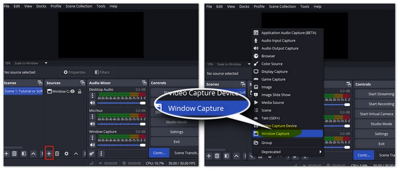 OBS Studio Captura de tela do Windows