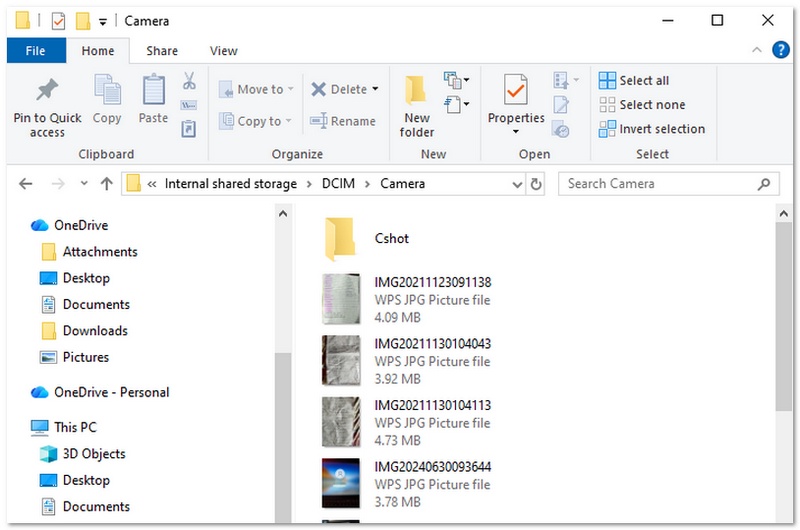 Copy Files To PC