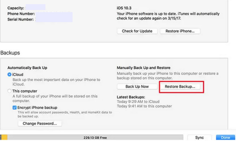 Recuperar notas apagadas do backup do iTunes no iPhone