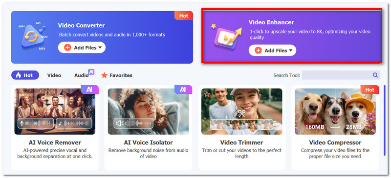 Escolha o Aprimorador de Vídeo