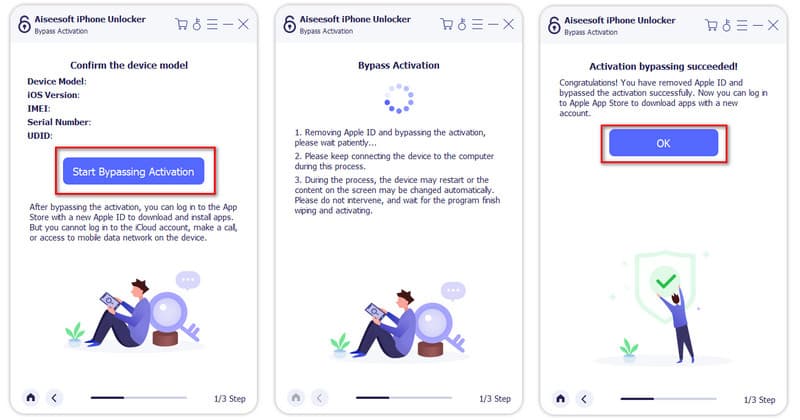 Desbloqueador de iPhone Aiseesoft com sucesso