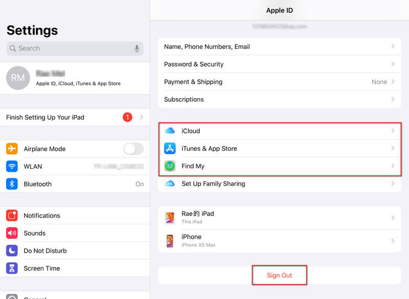 Remover ID Apple no iPad