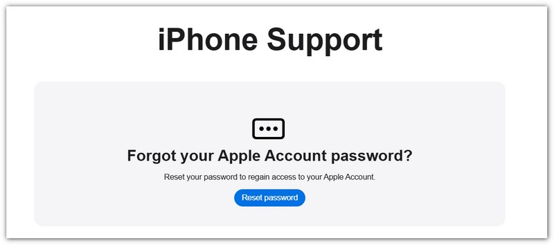Suporte da Apple para remover senha