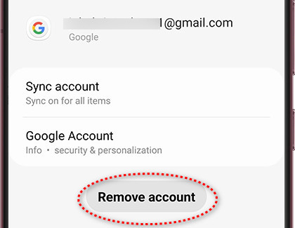 Remover contas do Google