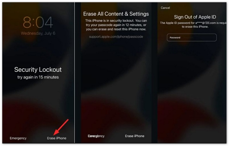 Apagar o iPhone da tela de bloqueio